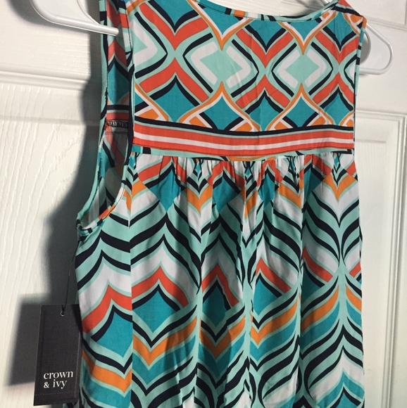 Crown & Ivy Paradise Dress (Mint, Navy, Turquoise) - Picture 4 of 5